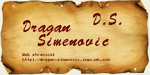 Dragan Simenović vizit kartica